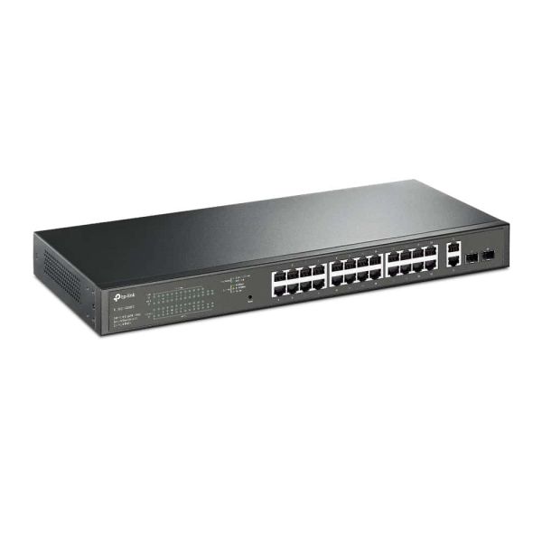 TP-Link TL-SG1428PE netwerk-switch Managed L2 Gigabit Ethernet (10/100/1000) Power over Ethernet (PoE) 1U Zwart (SG1428PE)