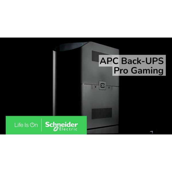 APC Back-UPS Pro voor gamen, 2200VA/1320W, Tower, 230V, 4x Schuko en 2x IEC C13 uitgangen, RGB verlichting, Pure sinusgolf, Arctic (Wit) (BGM2200-GR)