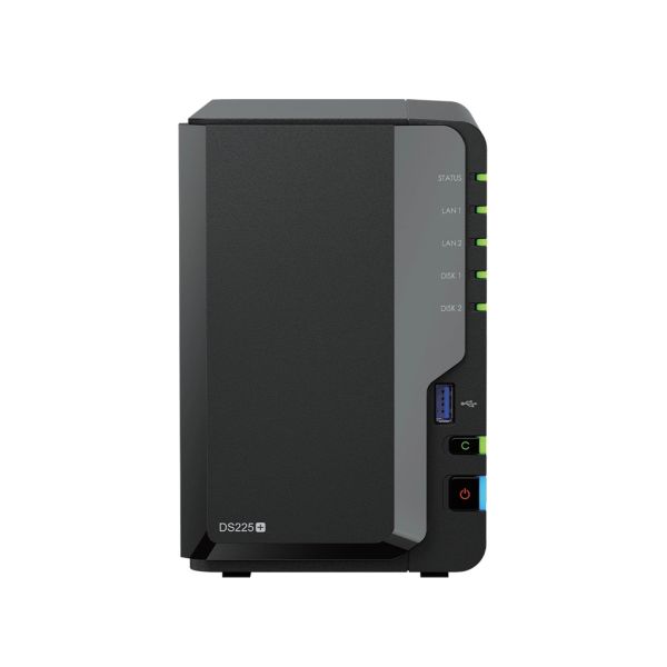 Synology DS225+ 2Bay 8TB NAS met 2x 4TB Synology Plus HDD (DS225P-24SYN)