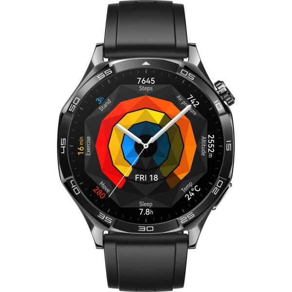 Huawei WATCH GT5 46mm 3,63 cm (1.43") AMOLED Digitaal 466 x 466 Pixels Zwart GPS (55020DKM)