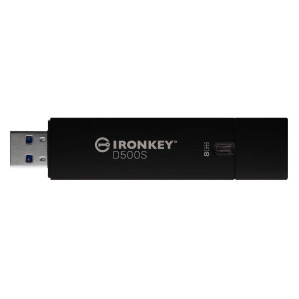 Kingston Technology IronKey 8GB D500S FIPS 140-3 niveau 3 (aangevraagd) AES-256 (IKD500S/8GB)  Kingston Technology IronKey 8GB D500S FIPS 140-3 niveau 3 (aangevraagd) AES-256 (IKD500S/8GB)