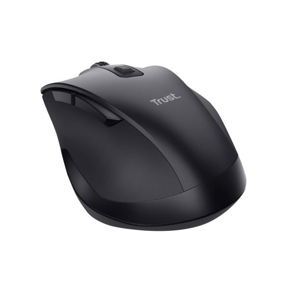 Trust Fyda Draadloze Muis – Multi-device muis – Oplaadbaar – 2400 DPI – Zwart (25708)