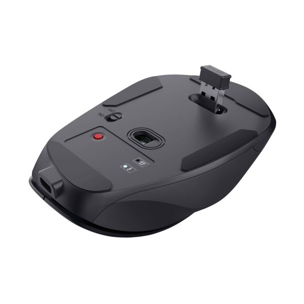 Trust Fyda Draadloze Muis – Multi-device muis – Oplaadbaar – 2400 DPI – Zwart (25708)