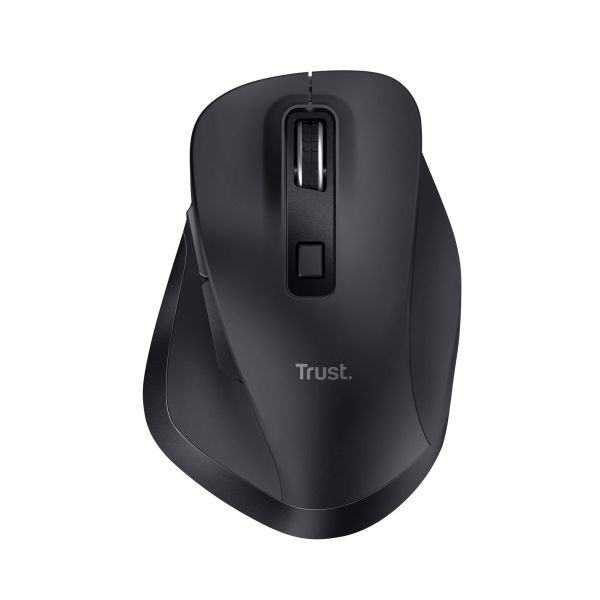 Trust Fyda Draadloze Muis – Multi-device muis – Oplaadbaar – 2400 DPI – Zwart (25708)