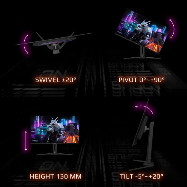 GIGABYTE AORUS FO32U EK computer monitor 80 cm (31.5") 3840 x 2160 Pixels 4K Ultra HD OLED Zwart (AORUS FO32U EK)