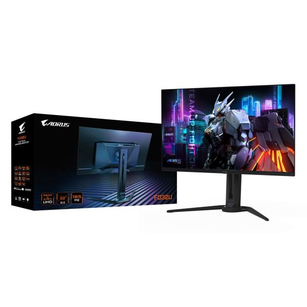 GIGABYTE AORUS FO32U EK computer monitor 80 cm (31.5") 3840 x 2160 Pixels 4K Ultra HD OLED Zwart (AORUS FO32U EK) GIGABYTE AORUS FO32U EK computer monitor 80 cm (31.5") 3840 x 2160 Pixels 4K Ultra HD OLED Zwart (AORUS FO32U EK)