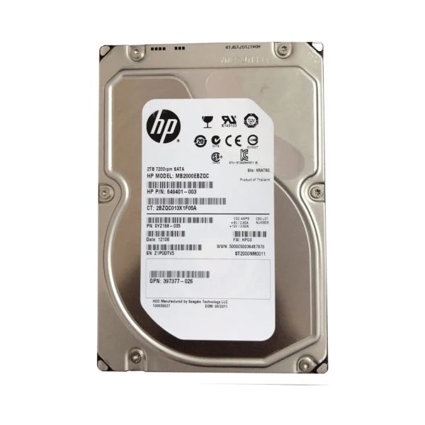 HP SATA HD 2TB 3,5inch 7,200rpm (584786-001-RFB)