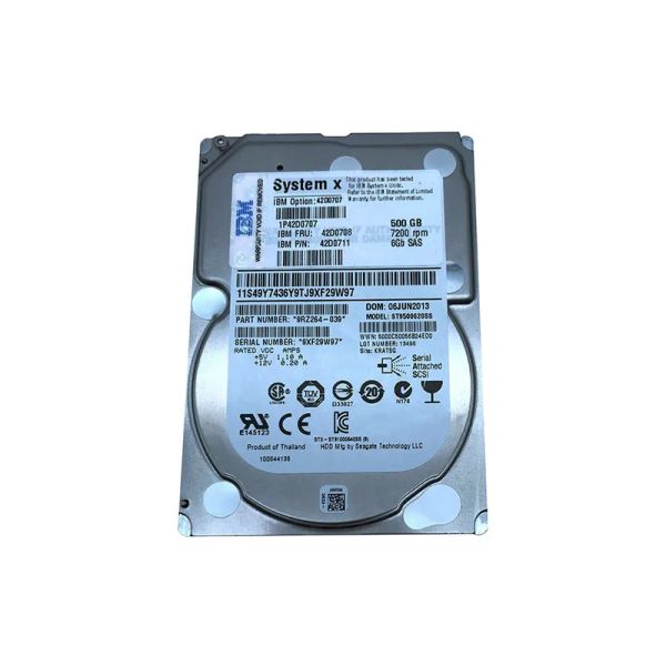 HP 500GB SAS6 SFF MDL 2.5 (MM0500FBFVQ-RFB)
