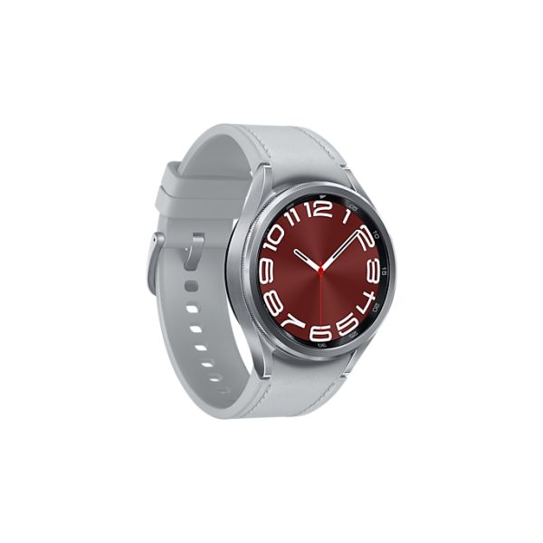 Samsung Galaxy Watch6 Classic 3,3 cm (1.3") OLED 43 mm Digitaal 432 x 432 Pixels Touchscreen Zilver Wifi GPS (SM-R950NZSAXEF)