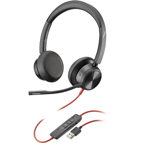 Poly Blackwire 8225 Microsoft Teams Certified USB-A Headset (772K3AA)