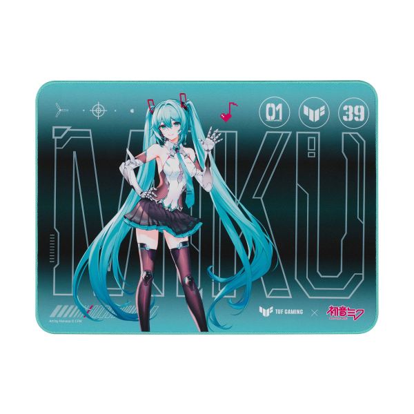 ASUS TUF Gaming P1 Hatsune Miku Edition Game-muismat Turkoois (90MP04C0-BPUA00) ASUS TUF Gaming P1 Hatsune Miku Edition Game-muismat Turkoois (90MP04C0-BPUA00)