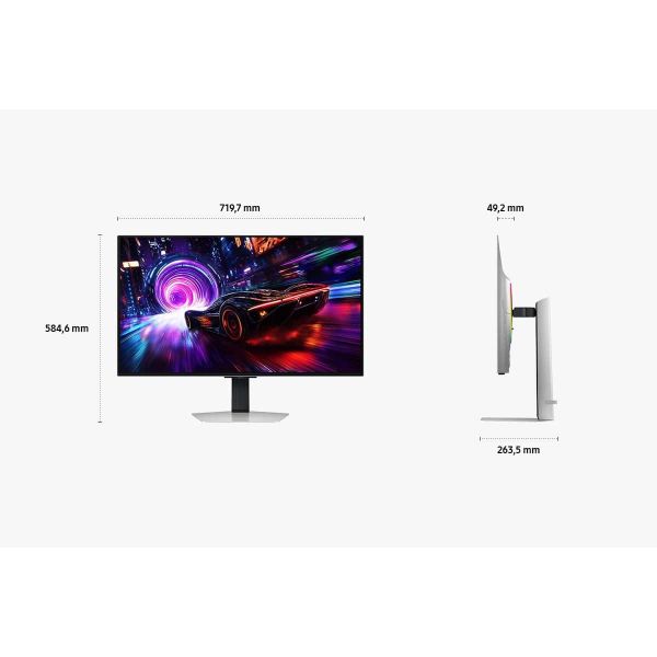 Samsung S32FG814SU computer monitor 81,3 cm (32") 3840 x 2160 Pixels 4K Ultra HD OLED Zilver (LS32FG814SUXEN)