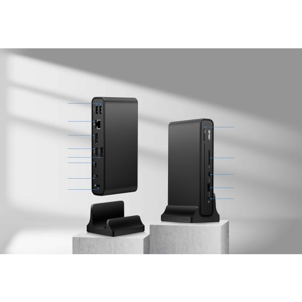 ASUS Triple Display USB-C Dock Duo DC301 Bedraad Zwart (90XB0A5N-BDS010)