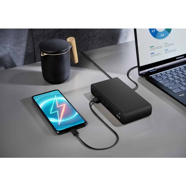 ASUS Triple Display USB-C Dock Duo DC301 Bedraad Zwart (90XB0A5N-BDS010)