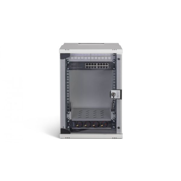 DIGITUS 10 Netzwerk-Set 9HE Wandgehuse und Zubehr grau (DN-49102-SET)