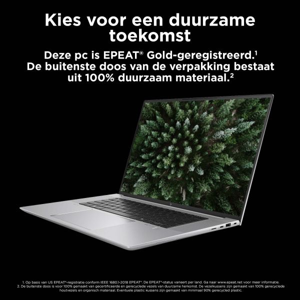 HP ZBook Studio G11 Intel Core Ultra 7 165H Mobiel werkstation 40,6 cm (16") WUXGA 32 GB DDR5-SDRAM 1 TB SSD NVIDIA RTX 2000 Ada Wi-Fi 7 (802.11be) Windows 11 Pro AI PC, AI Workstation Zilver (98L08ET#ABB)