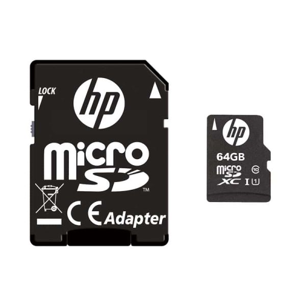 HP SDU64GBXC10HP-EF flashgeheugen 64 GB MicroSDXC UHS-I Klasse 10 (SDU64GBXC10HP-EF)