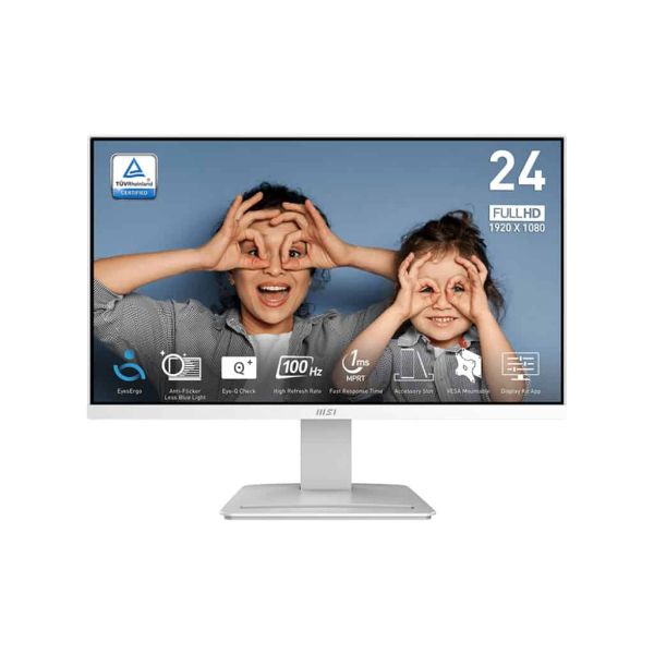 MSI Pro MP2412WDE computer monitor 60,5 cm (23.8") 1920 x 1080 Pixels Full HD LCD Wit (9S6-3BA9CH-062) MSI Pro MP2412WDE computer monitor 60,5 cm (23.8") 1920 x 1080 Pixels Full HD LCD Wit (9S6-3BA9CH-062)