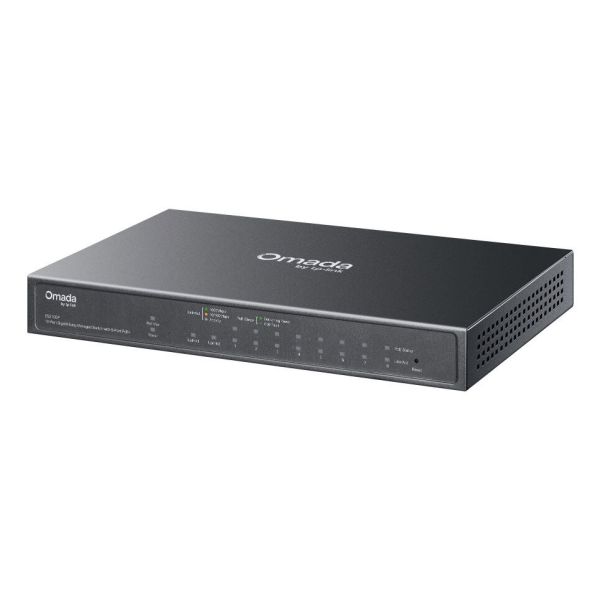 TP-Link Omada ES210GP netwerk-switch Managed L2 Gigabit Ethernet (10/100/1000) Power over Ethernet (PoE) DIN rail Zwart (ES210GP(UN))