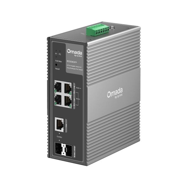 TP-Link IES206GPP netwerk-switch Managed Gigabit Ethernet (10/100/1000) Power over Ethernet (PoE) Zwart (IES206GPP(UN))