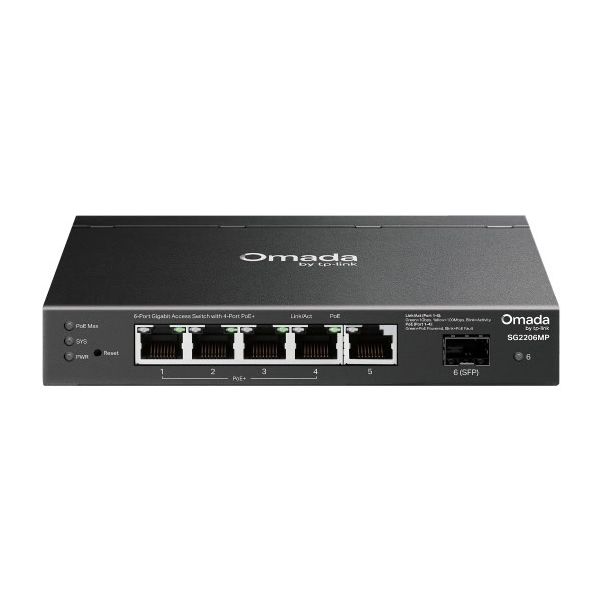 TP-Link Omada SG2206MP netwerk-switch L2 Gigabit Ethernet (10/100/1000) Power over Ethernet (PoE) (SG2206MP)