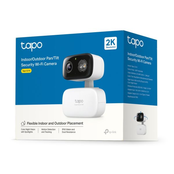 TP-Link Tapo C216 Doos IP-beveiligingscamera Binnen 2304 x 1296 Pixels Plafond/wand/bureau (TAPO C216)