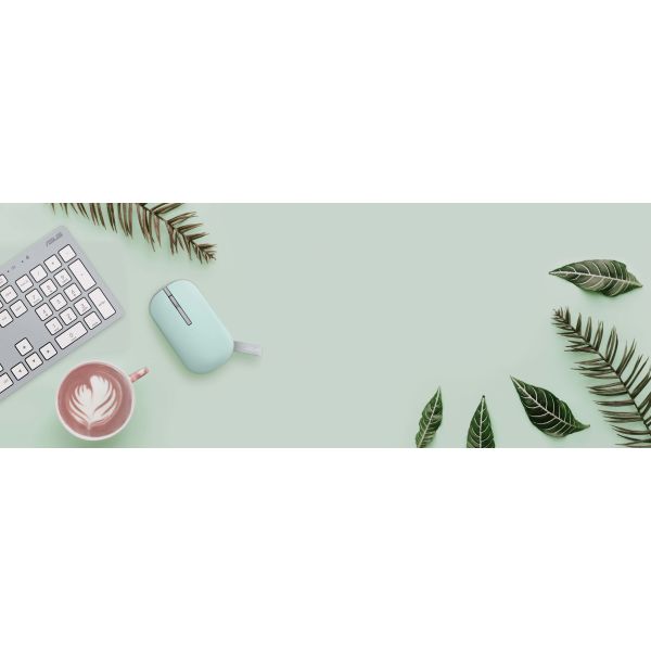 ASUS Marshmallow Mouse MD100 muis Kantoor Ambidextrous RF-draadloos + Bluetooth Optisch 1600 DPI (90XB07A0-BMU0A0)