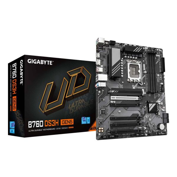 GIGABYTE B760 DS3H GEN5 moederbord Intel B760 Express LGA 1700 ATX (B760 DS3H GEN5)