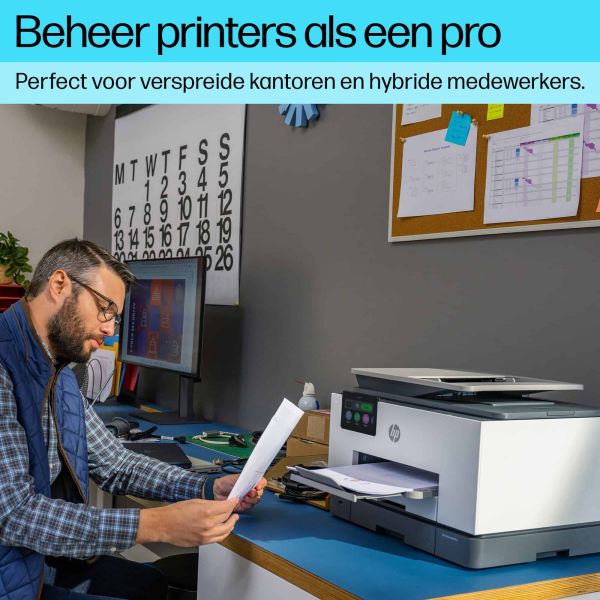 HP OfficeJet Pro 9130b Draadloos All-in-One Kleur Printer, Dubbelzijdig printen; Kopieerapparaat, Scanner (4U561B#686)