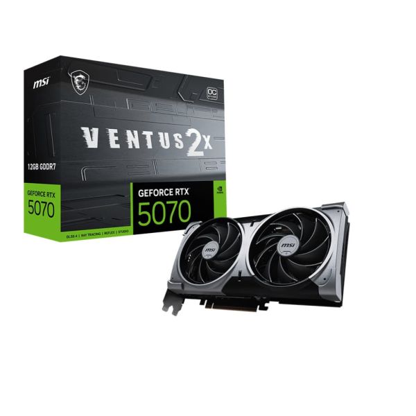 MSI GeForce RTX 5070 12G VENTUS 2X OC NVIDIA 12 GB GDDR7 (507012GVENTUS 2XOC) MSI GeForce RTX 5070 12G VENTUS 2X OC NVIDIA 12 GB GDDR7 (507012GVENTUS 2XOC)