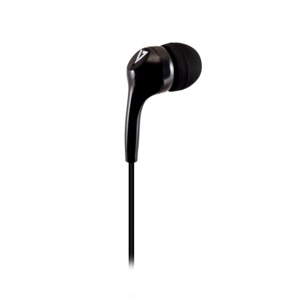 V7 HA105-3EB hoofdtelefoon/headset Bedraad In-ear Muziek Zwart (HA105-3EB)