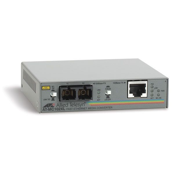 Allied Telesis AT-MC102XL netwerk media converter 100 Mbit/s (AT-MC102XL) Allied Telesis AT-MC102XL netwerk media converter 100 Mbit/s (AT-MC102XL)