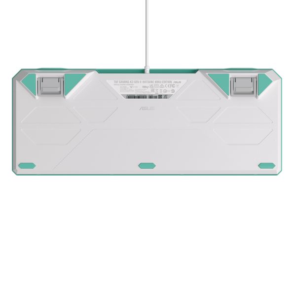 ASUS TUF Gaming K3 Gen II Hatsune Miku Edition toetsenbord Gamen USB Muntkleur, Wit (90MP0460-BKDA30)