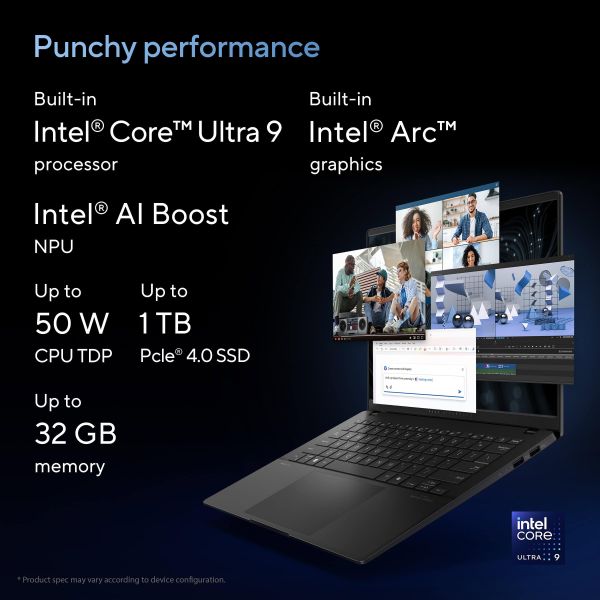 ASUS Vivobook S 14 OLED S5406SA-QD077W Copilot+ PC Intel Core Ultra 7 258V Laptop 35,6 cm (14") WUXGA 32 GB LPDDR5x-SDRAM 1 TB SSD Wi-Fi 7 (802.11be) Windows 11 Home Nederlands Blauw (90NB15R2-M009H0)