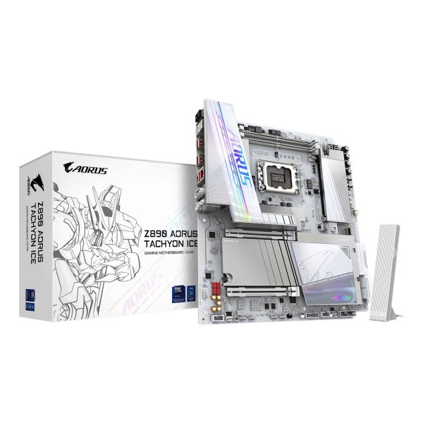 GIGABYTE Z890 AORUS TACHYON ICE Intel Z890 LGA 1851 (Socket V1) Verlengd ATX (Z890 A TACHYON ICE)
