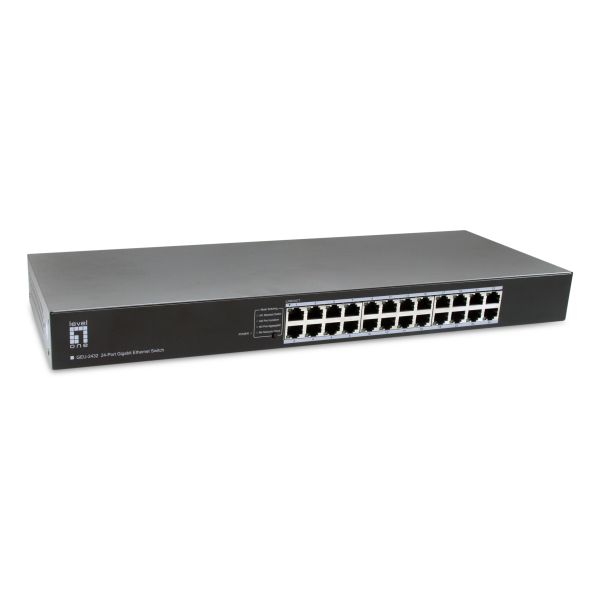LevelOne GEU-2432 Unmanaged Gigabit Ethernet (10/100/1000) 1U Grijs (GEU-2432) LevelOne GEU-2432 Unmanaged Gigabit Ethernet (10/100/1000) 1U Grijs