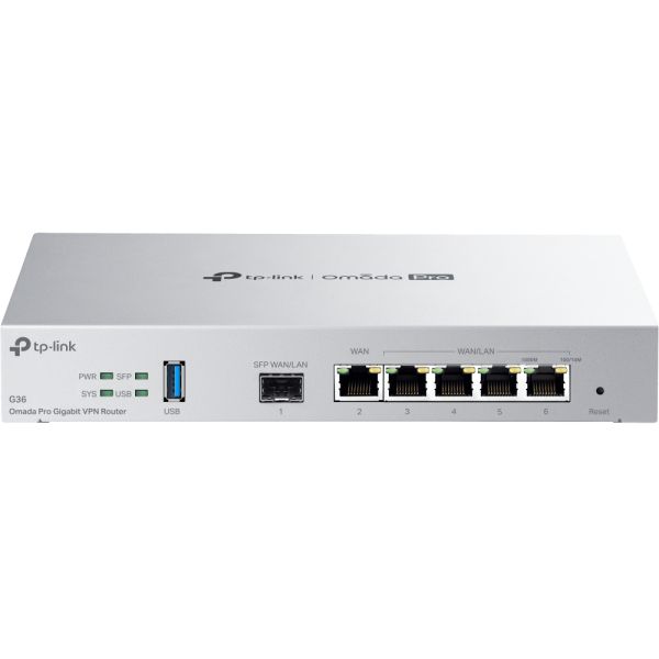 TP-Link Omada Pro G36 bedrade router Gigabit Ethernet Grijs (G36(UN)) TP-Link Omada Pro G36 bedrade router Gigabit Ethernet Grijs (G36(UN))