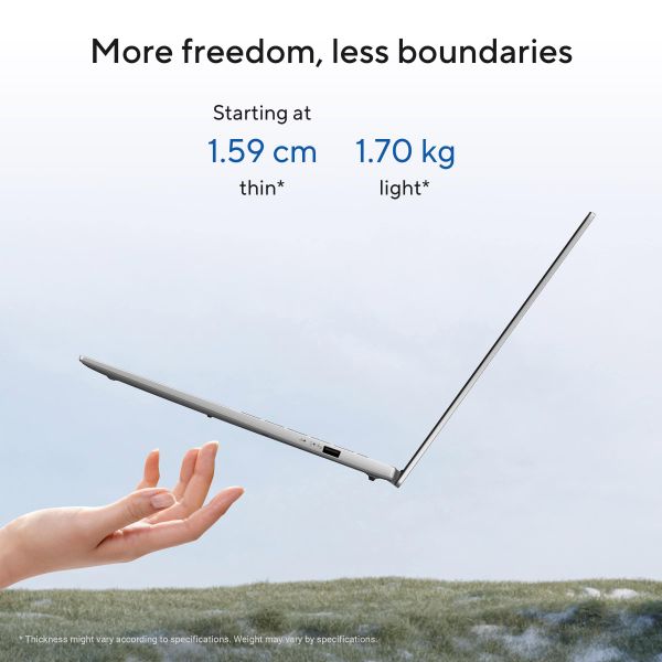 ASUS Vivobook S16 S3607VA-RP097W Intel Core 5 210H Laptop 40,6 cm (16") WUXGA 16 GB DDR5-SDRAM 512 GB SSD Wi-Fi 6 (802.11ax) Windows 11 Home Belgisch Zilver (90NB1671-M008C0)