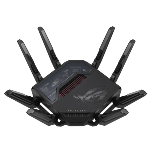 ASUS ROG Rapture GT-BE98 draadloze router 10 Gigabit Ethernet Quad-band (2.4 GHz / 5 GHz-1 / 5 GHz-2 / 6 GHz) Zwart (GT-BE98)