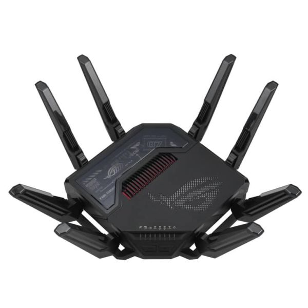 ASUS ROG Rapture GT-BE98 draadloze router 10 Gigabit Ethernet Quad-band (2.4 GHz / 5 GHz-1 / 5 GHz-2 / 6 GHz) Zwart (GT-BE98)
