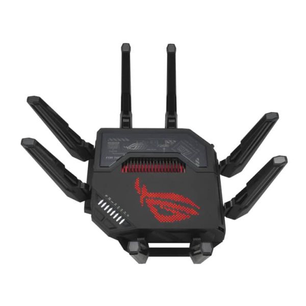 ASUS ROG Rapture GT-BE98 draadloze router 10 Gigabit Ethernet Quad-band (2.4 GHz / 5 GHz-1 / 5 GHz-2 / 6 GHz) Zwart (GT-BE98)