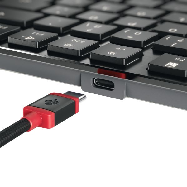 CHERRY KW X ULP 2.0 MINI toetsenbord Thuis/Werk USB + RF Wireless + Bluetooth QWERTZ Duits Zwart (G8U-27050LTBDE-2)