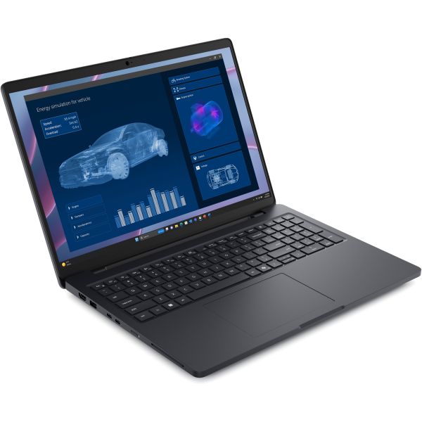 DELL Pro Max 16 MC16255 AMD Ryzen AI 7 PRO 350 Laptop 40,6 cm (16") Full HD+ 32 GB LPDDR5x-SDRAM 512 GB SSD Wi-Fi 7 (802.11be) Windows 11 Pro Engels Zwart (V4RT7)