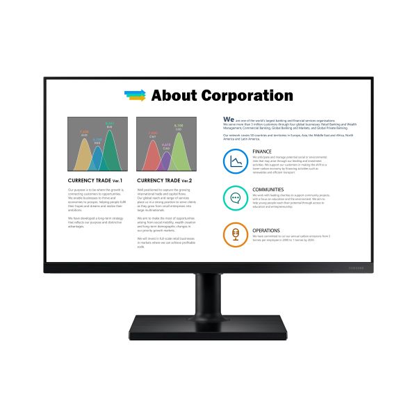 Samsung LF22T450FQR computer monitor 55,9 cm (22") 1920 x 1080 Pixels Full HD Zwart (LF22T450FQRXXU)