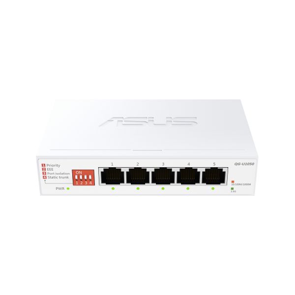 ASUS QG-U1050 Unmanaged 2.5G Ethernet (100/1000/2500) Wit (90IG09Z0-MO3B00)