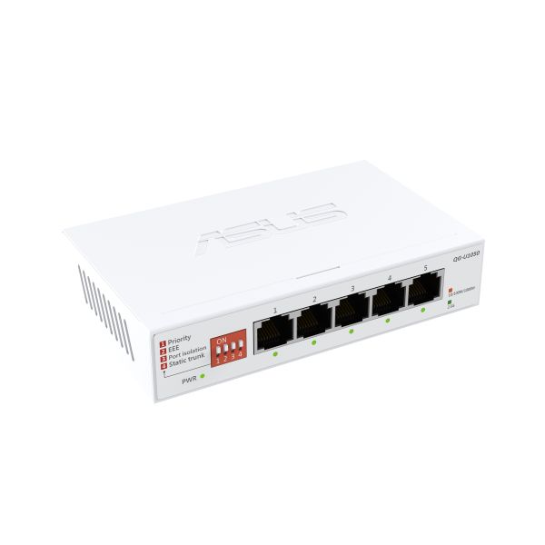ASUS QG-U1050 Unmanaged 2.5G Ethernet (100/1000/2500) Wit (90IG09Z0-MO3B00)