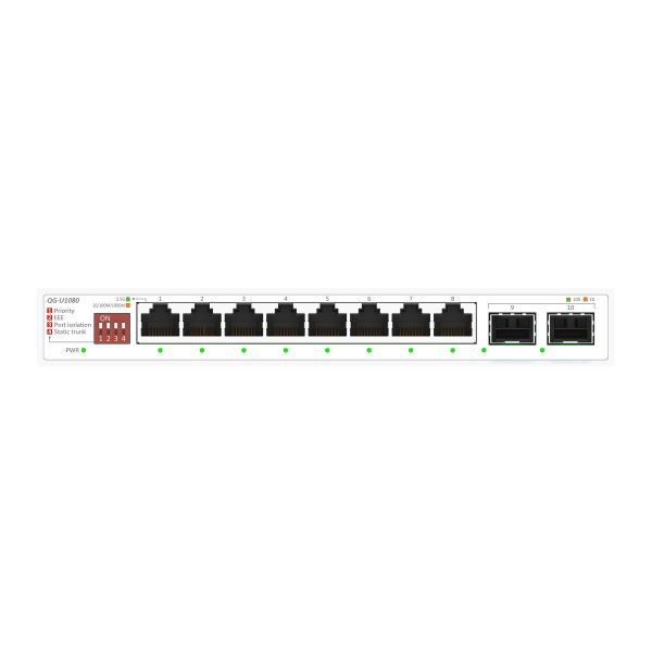 ASUS QG-U1080 Unmanaged 2.5G Ethernet (100/1000/2500) Wit (90IG0A00-MO3B00)