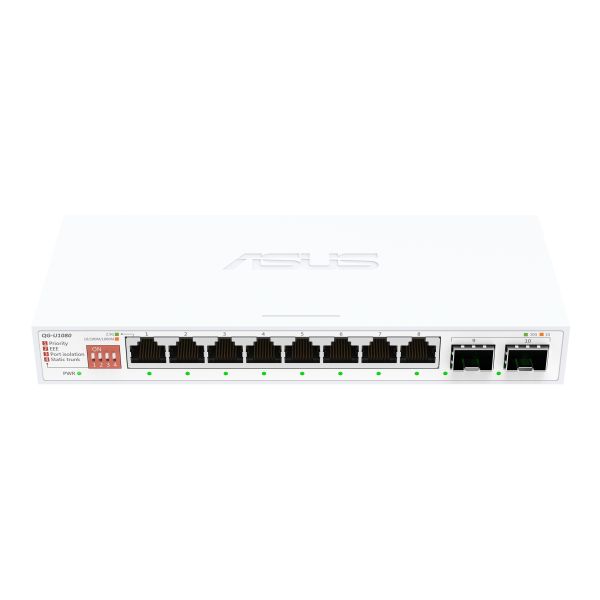 ASUS QG-U1080 Unmanaged 2.5G Ethernet (100/1000/2500) Wit (90IG0A00-MO3B00)