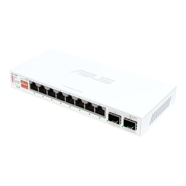 ASUS QG-U1080 Unmanaged 2.5G Ethernet (100/1000/2500) Wit (90IG0A00-MO3B00)