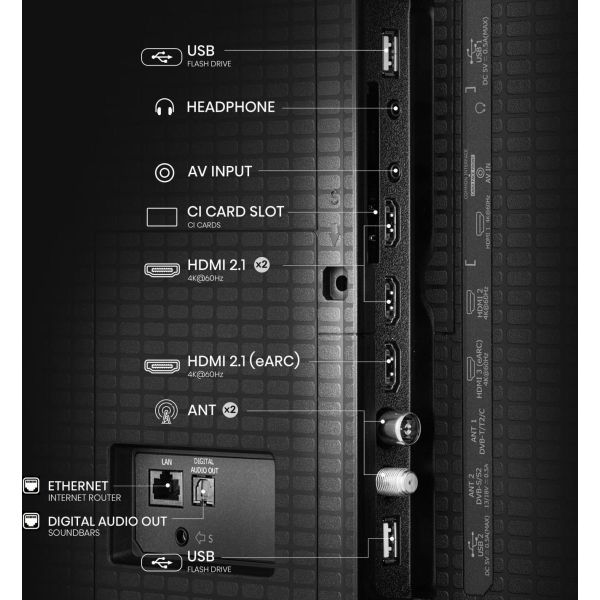 Hisense A7Q 50A7Q 127 cm (50") 4K Ultra HD Smart TV Wifi Zwart (20016311)